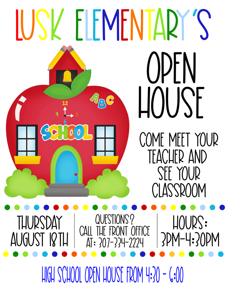 Please join us for Open House on August 18!