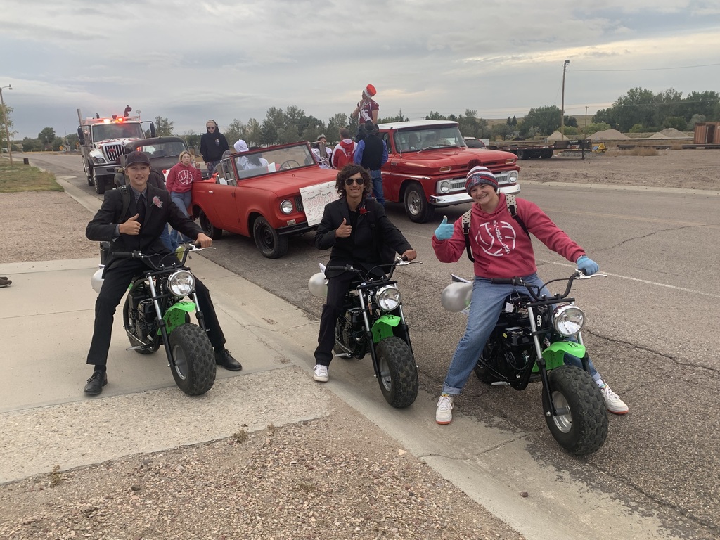 The FBLA Wild Hogs at the homecoming parade