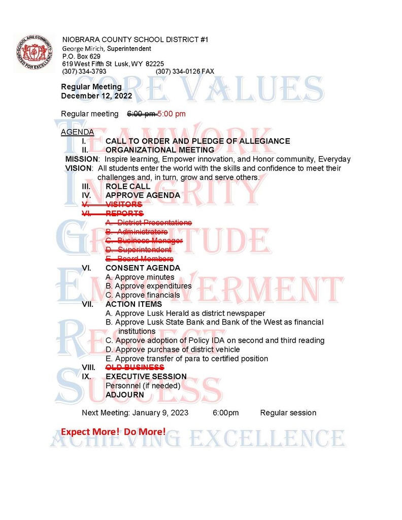 Live Feed | Niobrara County School District #1
